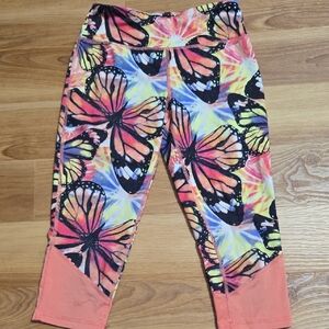 danskin now girls butterfly leggings
